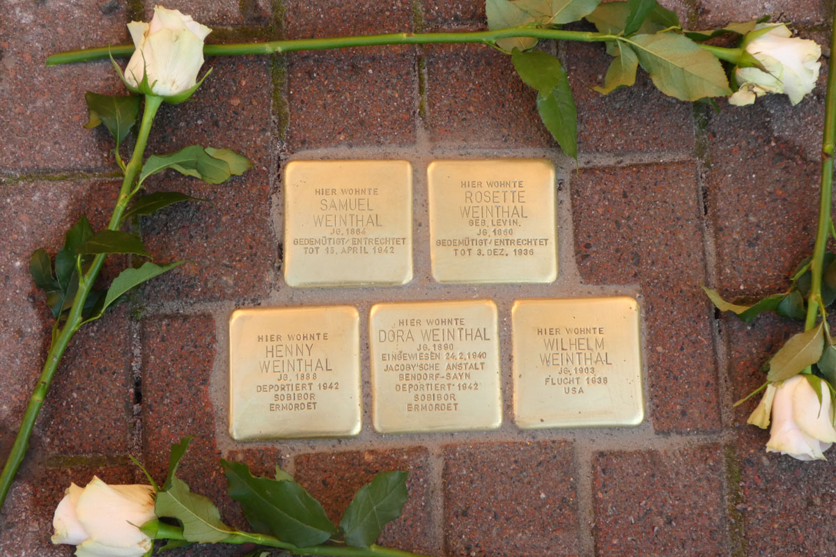 Kooperation mit dem jüdischen Museum - Stolpersteine